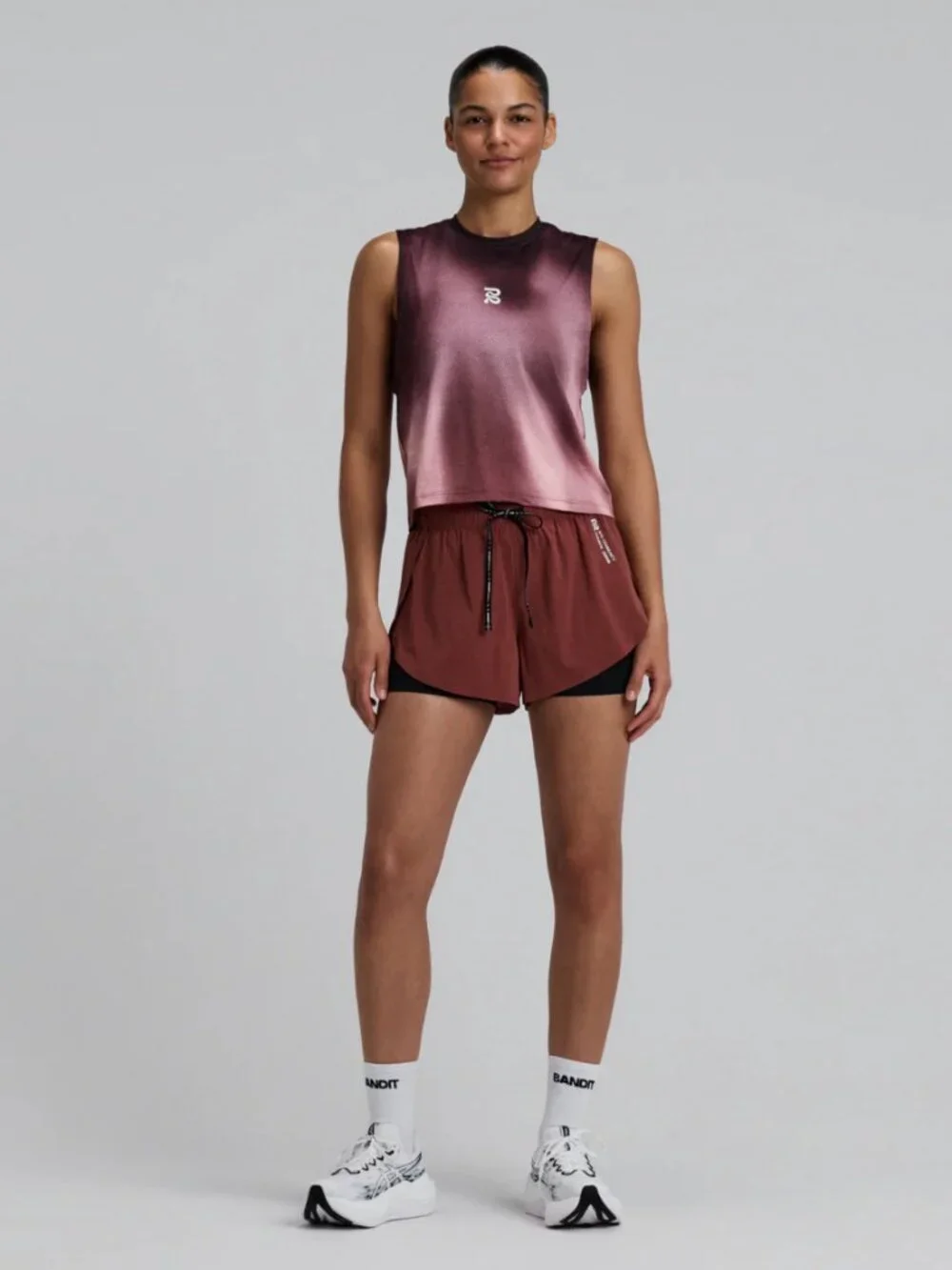 Bandit Women's Micromesh™ Run Tank - Flow State Mahogany Multi M - Picture 4 of 4